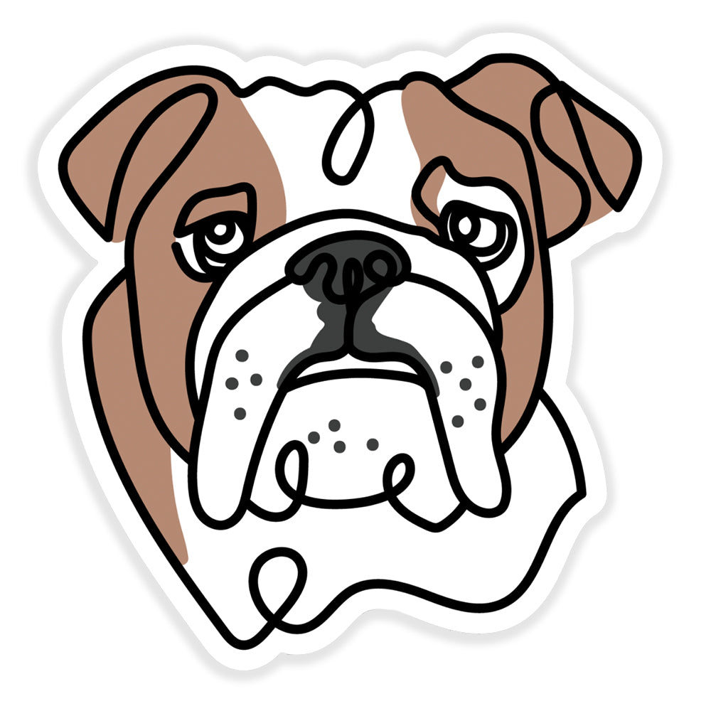 Artist Series: Bulldog Portrait Sticker